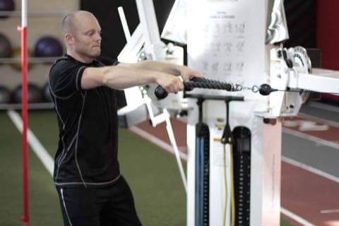 Face Pull: start and end position of the movement