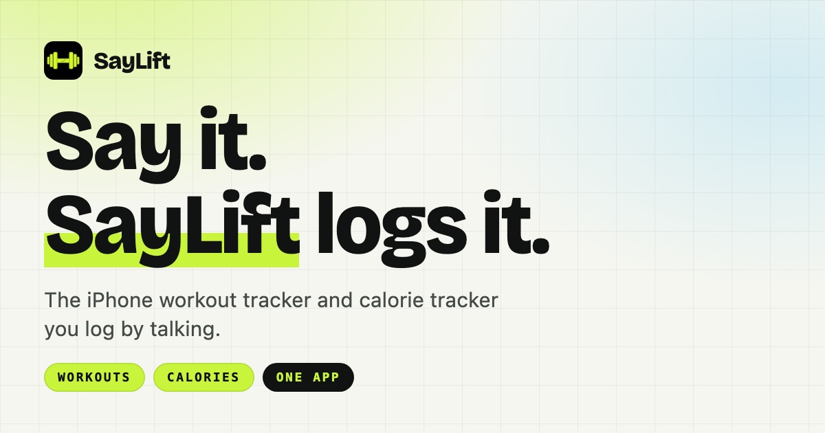 SayLift screenshot 1 of 1